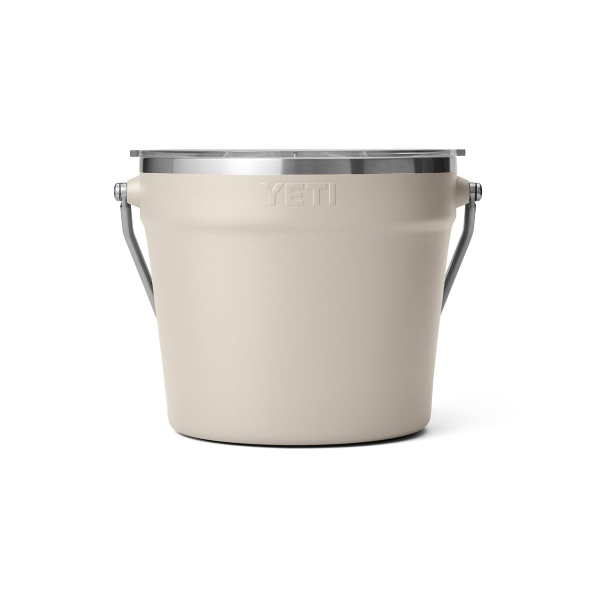 YETI Rambler Beverage Bucket, Double-Wall Vacuum Insulated Ice Bucket with Lid, Cape Taupe