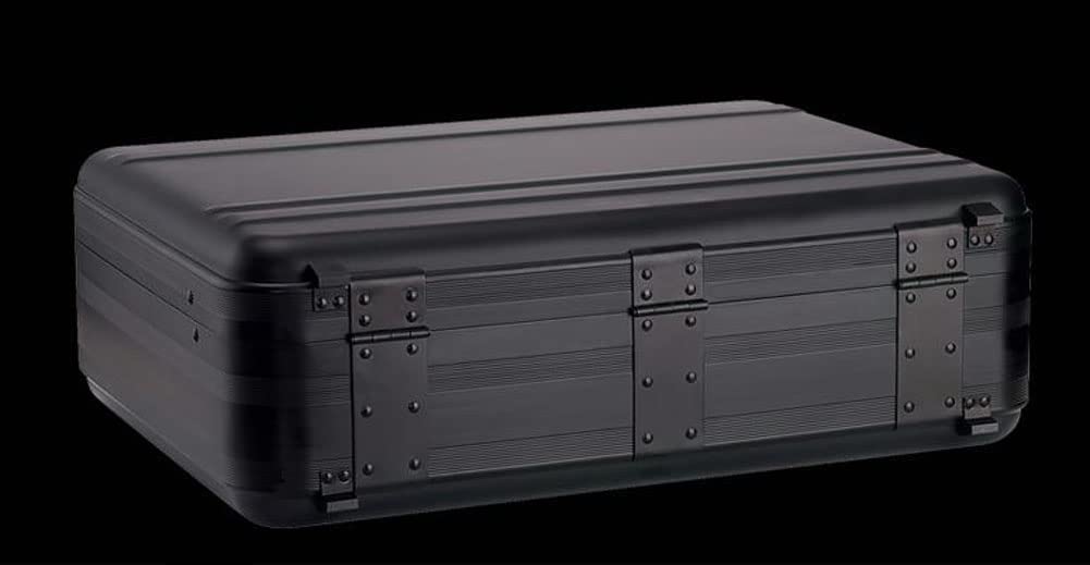 Urecimy Aluminum Briefcase 18.1X13.8X4.5 Inch Metal Toolkit Box Family Medical Case Cash Suitcase Equipment Electronic Instruments Case with Foam