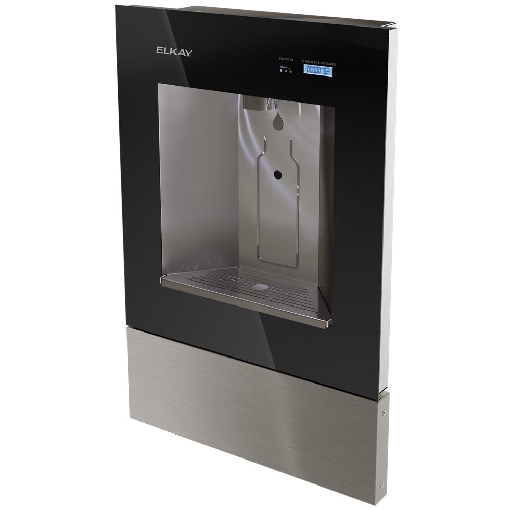Elkay LBWDC00BKC Liv Pro In-Wall Commercial Filtered Water Dispenser Non-refrigerated Midnight