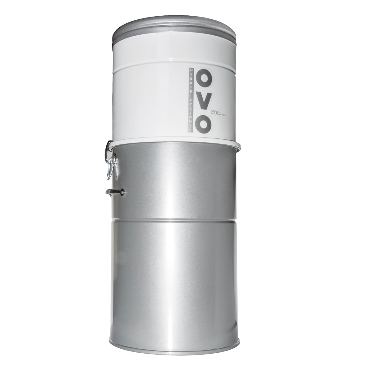 OVO 750 Airwatts Heavy Duty Powerful Central Vacuum System, Hybrid Filtration (with or Without Disposable Bags) 35L or 9.25Gal Bottom Load Dust Bin