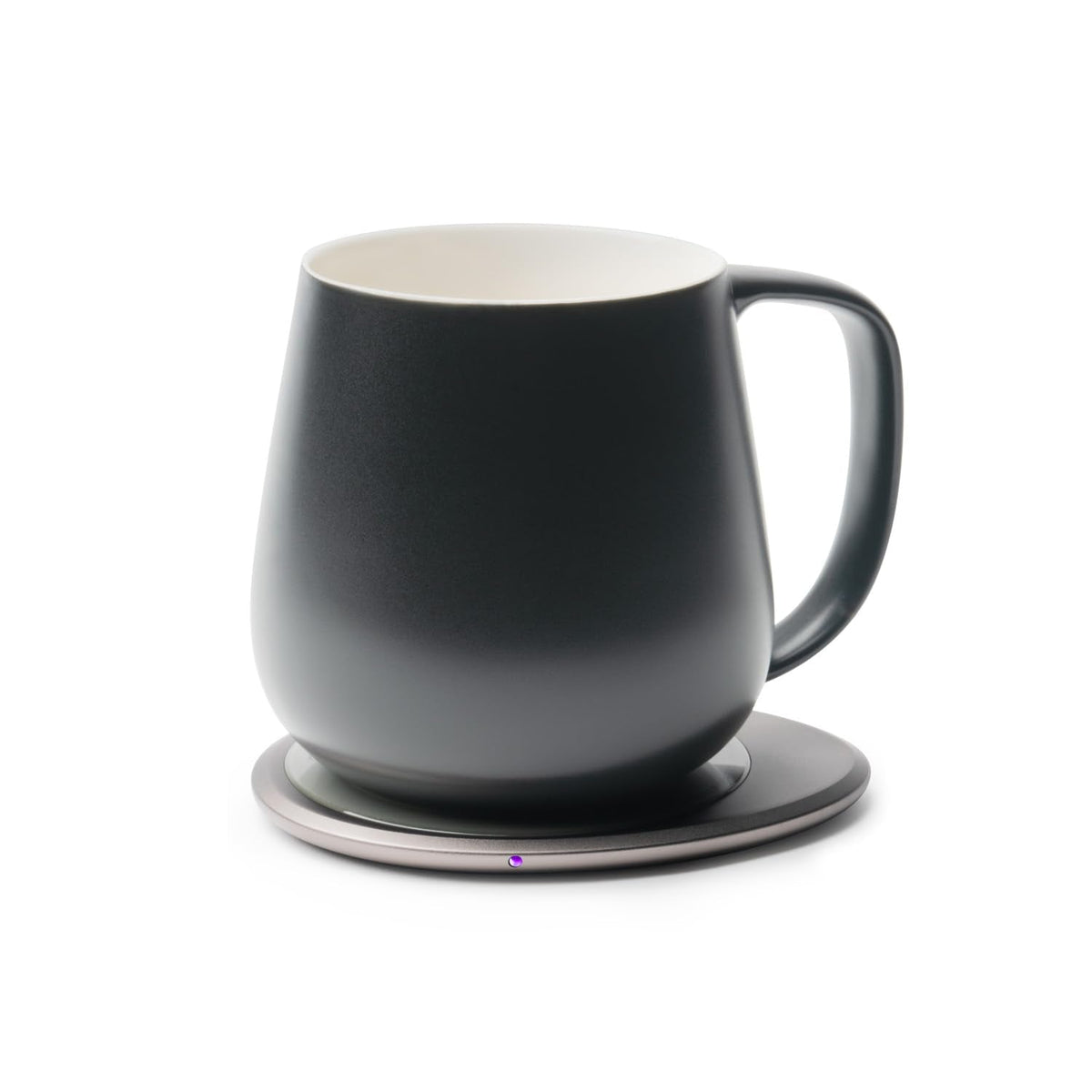 OHOM Ui+ Self-Heating Mug Set – Inkstone Black | 18 fl oz Ceramic Coffee & Tea Mug with Heating Pad