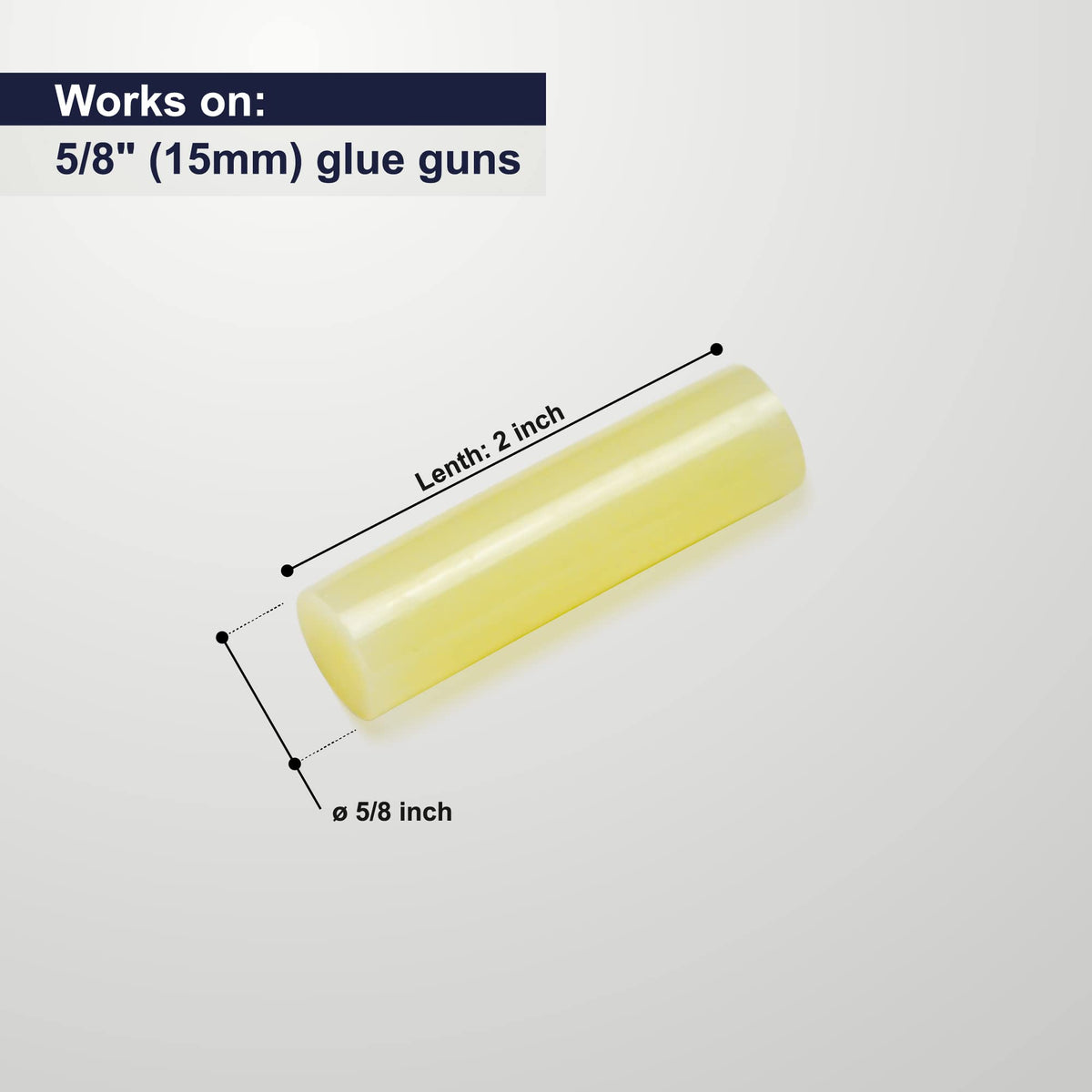 ASA Large Hot Glue Sticks for Glue Gun - 5/8" x 2" | High-Strength Hot Gun Sticks Adhesive for Corrugated Materials | Industrial Grade for Packaging & Woodworking | 25 lb (1417 Count)