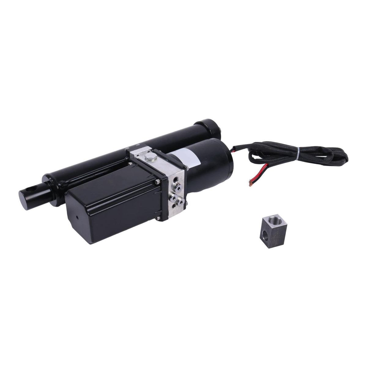 HOLDWELL 12V 10'' 25A Hydraulic Motor Heavy Duty Electric Linear Actuator 2300lbs Compatible with Dump Trailers, Lift Tables, Solar Tracking System, Wheelchair Lift