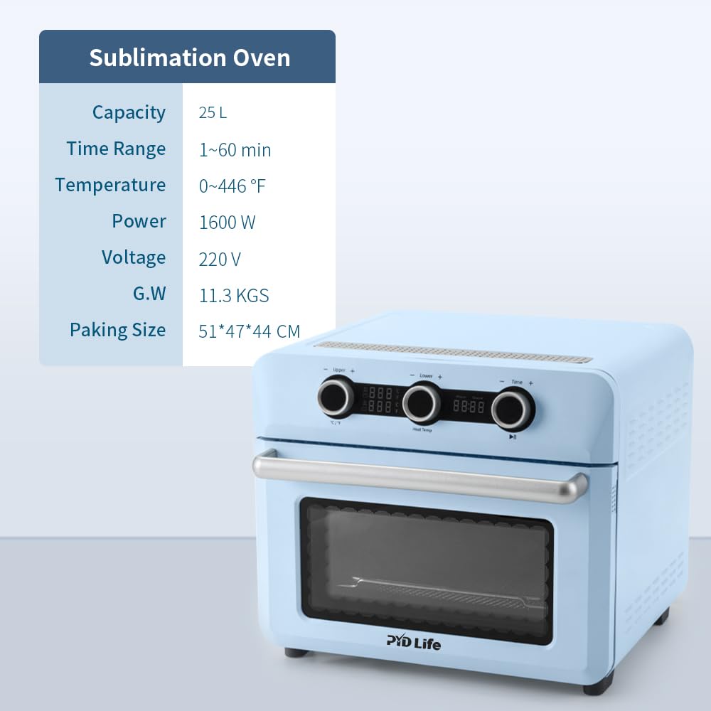 PYD Life 25 L Sublimation Oven and Auto Tumbler Heat Press Machine 30 OZ for Bulk Printing