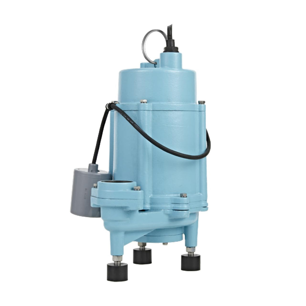 Little Giant 16G-M151-20 1 HP, 52 GPM, 1 Phase, 115 Volt, Manual Cast Iron Submersible Grinder Pump with 20-Ft. Cord, Blue, 509809