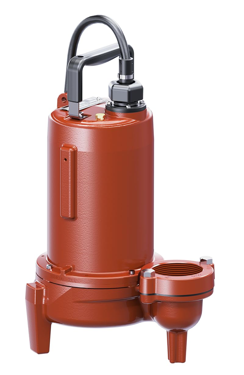 Liberty LE71M3-2, LE70 Series, Manual Submersible Sewage Pump, 3/4 HP, 115 Volts, 1 Phase, 3" Flanged Discharge, 158 GPM Max, 29 ft Max Head, 25 ft Cord