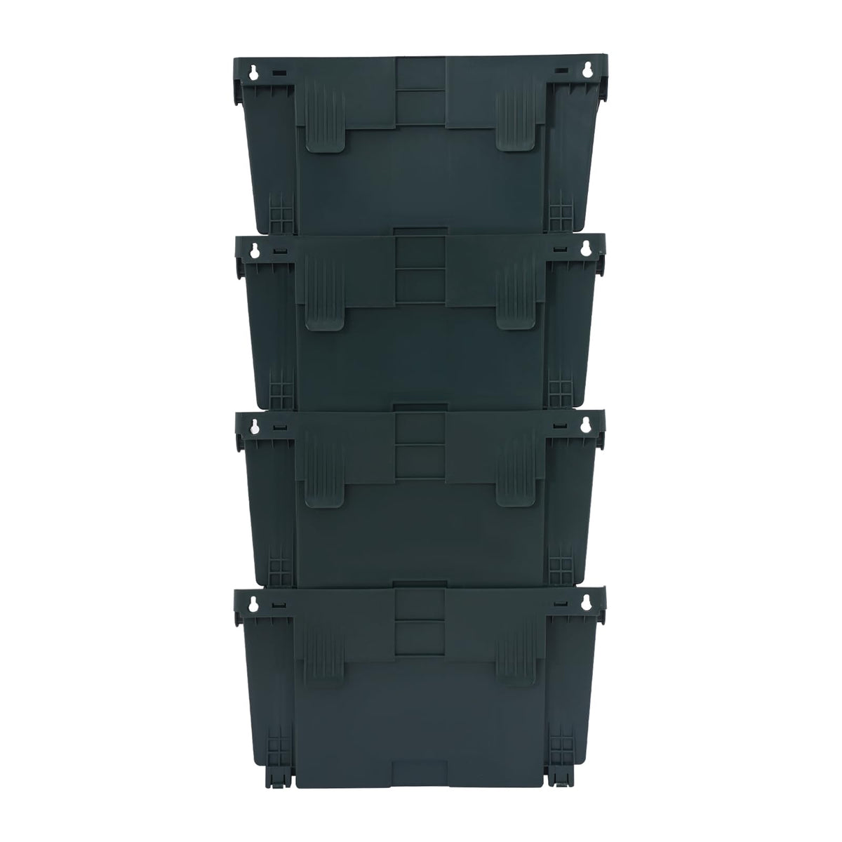 Liffshsy Vertical Wall Planter, Wall-Mounted Living Garden Planter with 16 Plastic Pots Stackable Wall Hanging Flower Pot Clasp Design for Vegetables Flowers (Army Green 16)