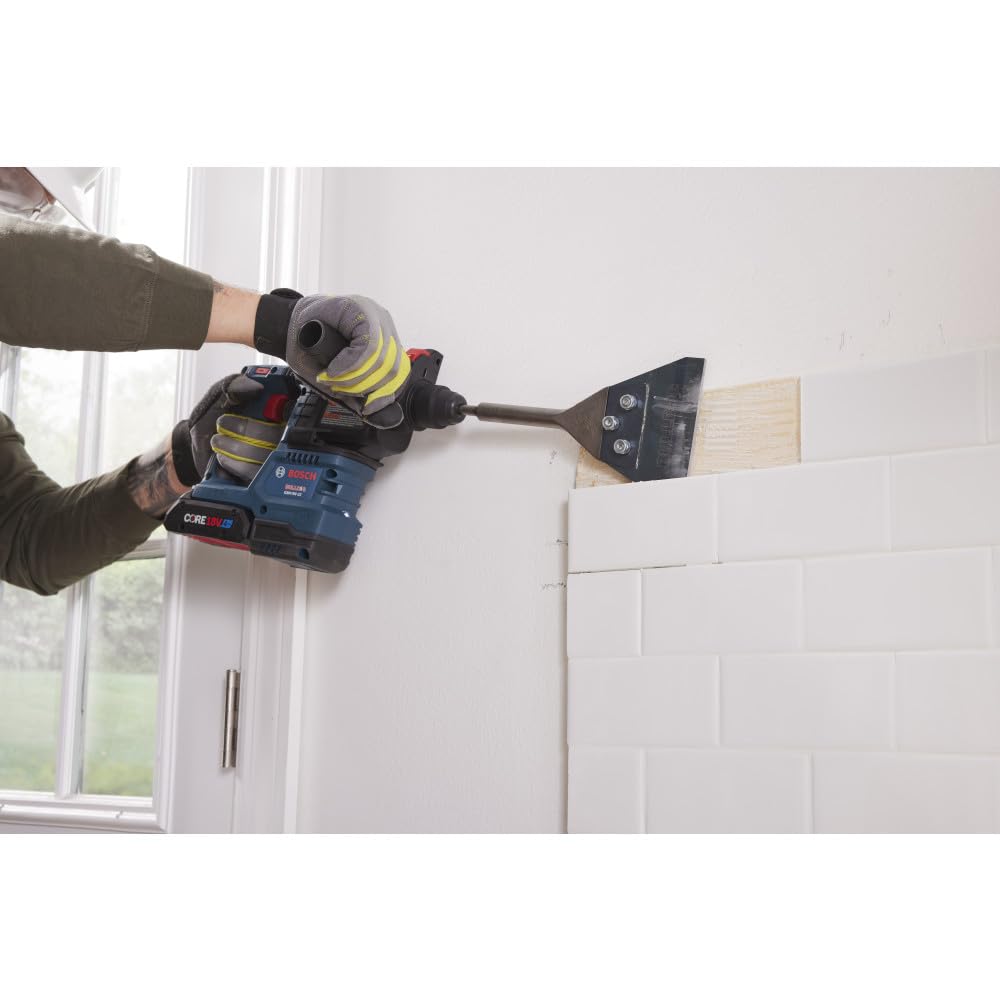 Bosch GBH18V-22K24 18V Brushless SDS-plus® Bulldog™ ¾ In. Rotary Hammer Kit with (2) CORE18V® 4 Ah Advanced Power Batteries
