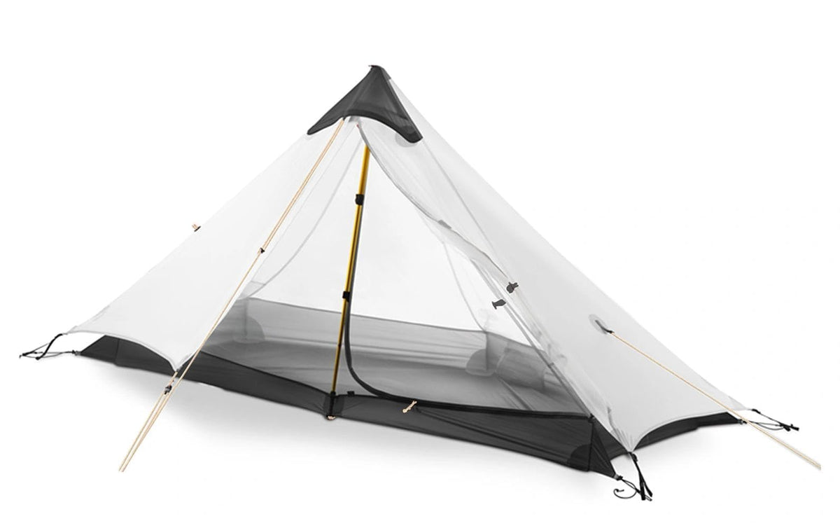 Ultralight Waterproof Tent, Double-Layer Three-Season Backpacking Tent for 1-Person Camping, Kayaking, Climbing, Hiking, Weighing in at only 2 pounds for The Tent (Grey)