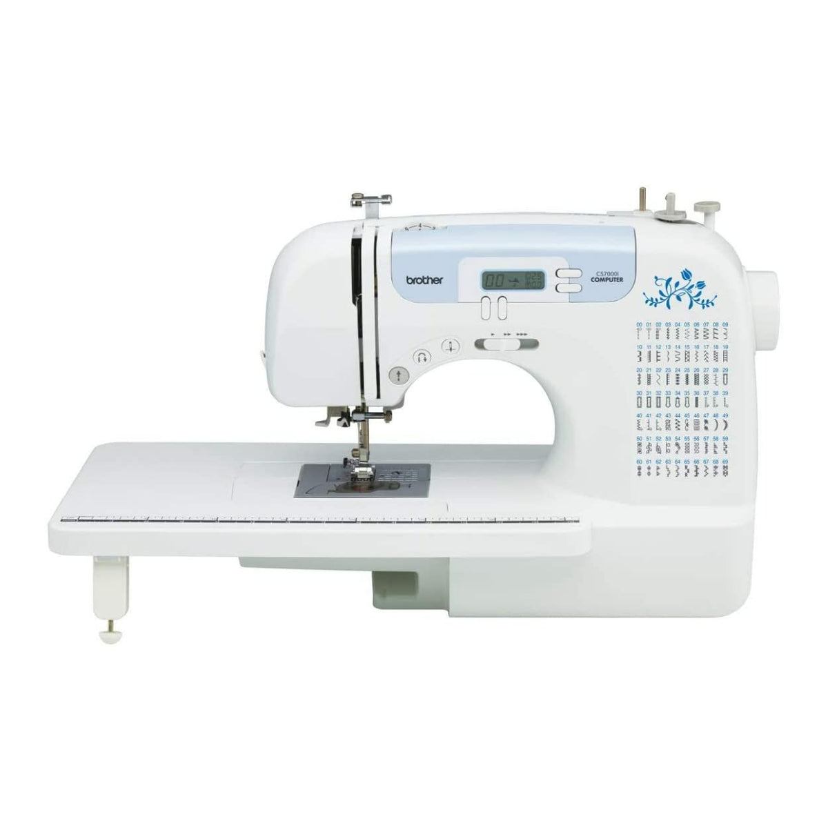 Brother CS7000i Sewing and Quilting Machine, 70 Built-in Stitches, 2.0" LCD Display, Wide Table, 10 Included Feet