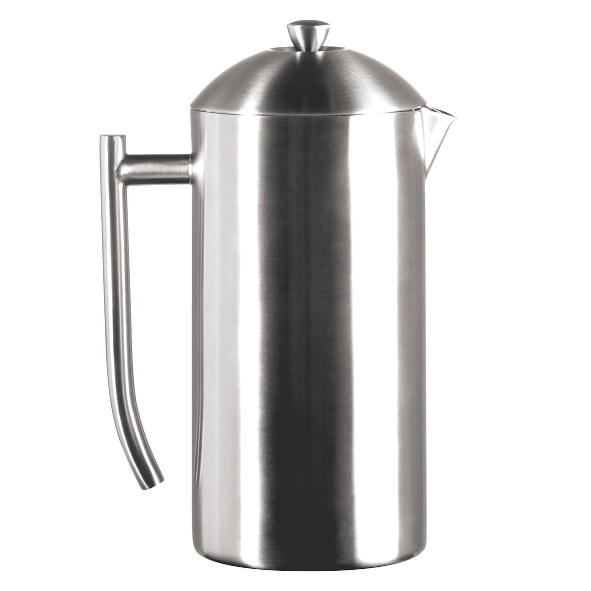 Frieling Double-Walled Stainless-Steel French Press Coffee Maker - Brushed 44-Ounce Insulated Coffee Press