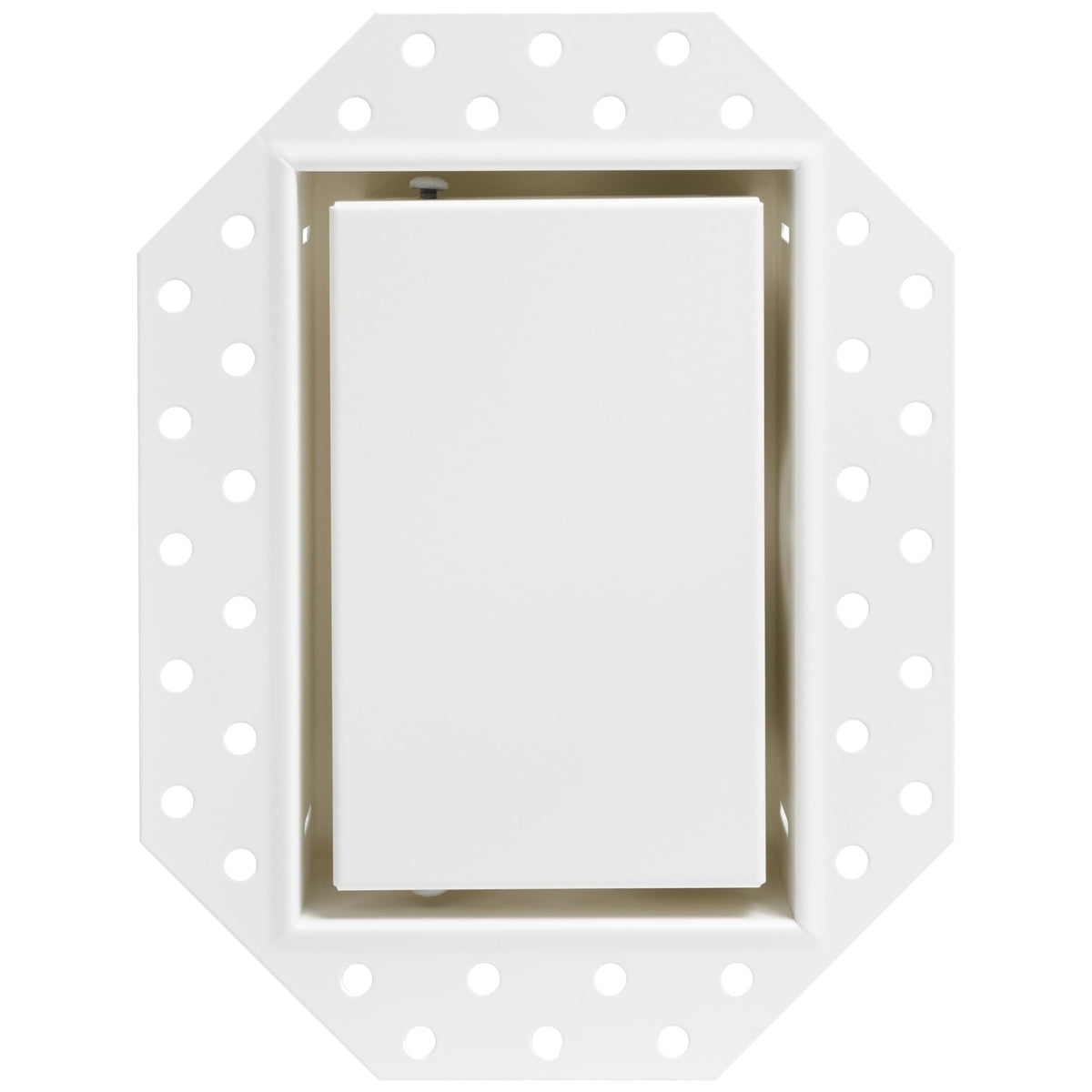 Fittes Flush Drywall No-See Receptacle Mount [Luxe] - 1 Gang - Satin White