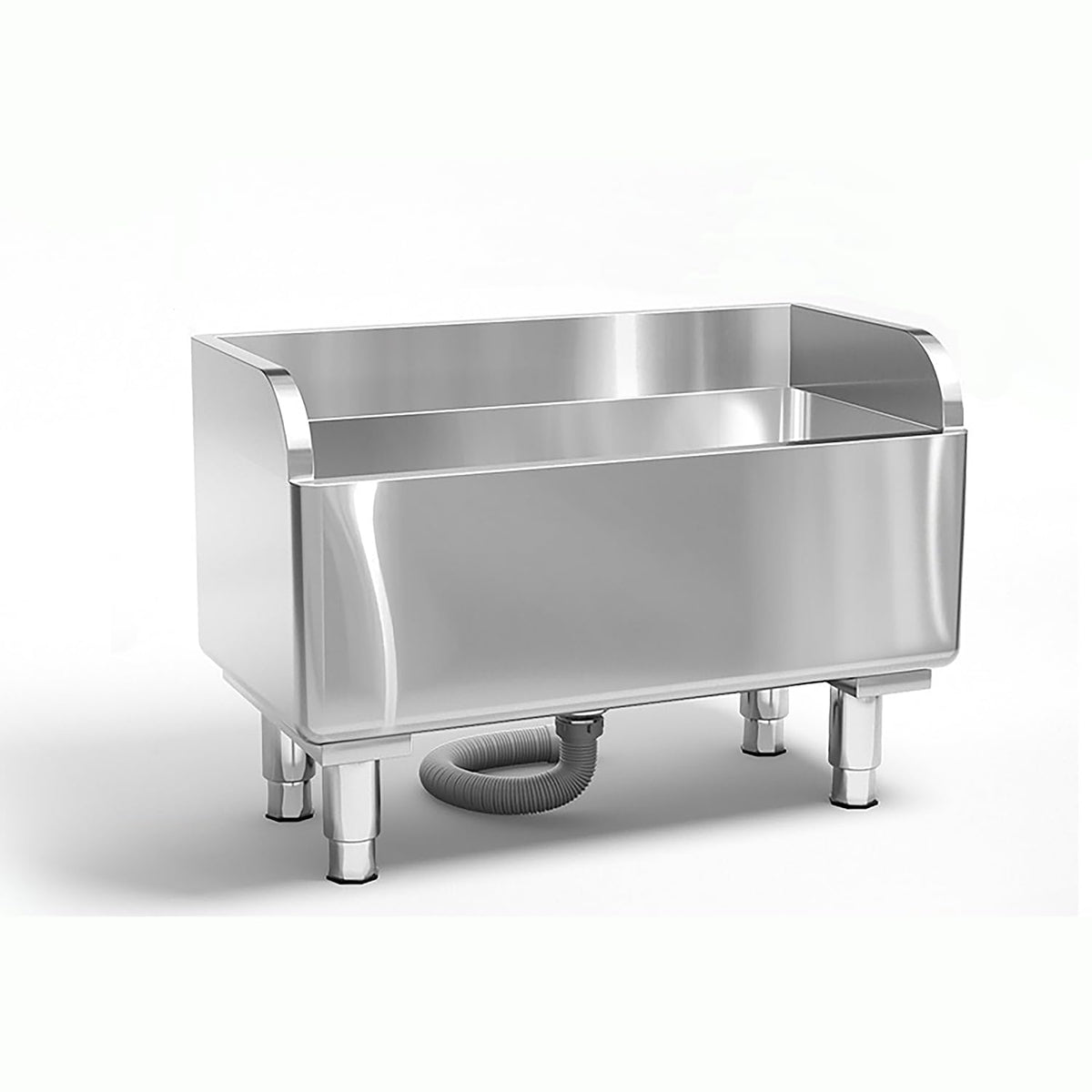 Stainless Steel Floor Mop Basin - Mounted Sink for Commercial Use (31.49'16.1'21.6')