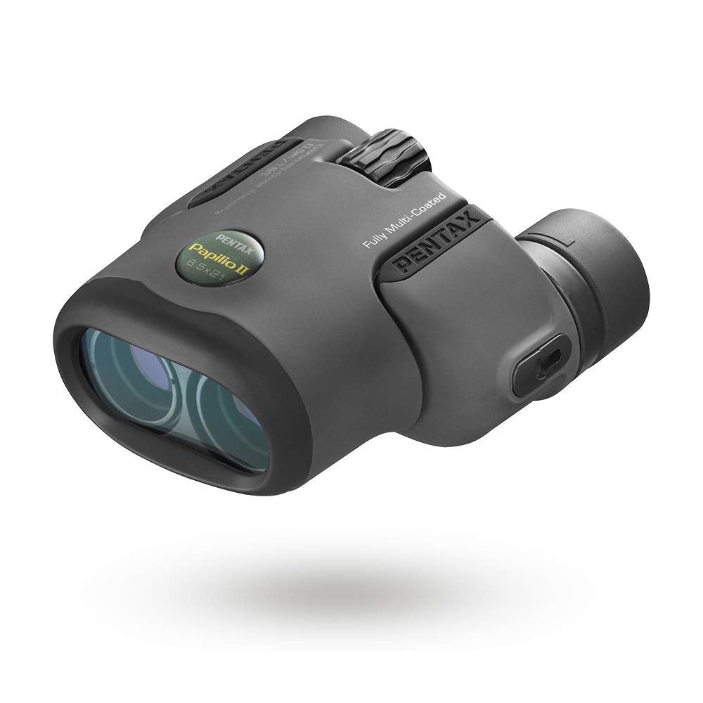Pentax Papilio II 6.5x21 Binoculars (Gray) Suitable for Watching Objects Both Close-up and far Away