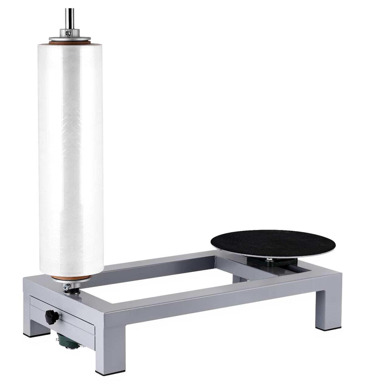 Manual Pallet Wrapper Stretch Film Wrapping Bench, Heavy Duty Film Dispenser Packing Machine for 12-20" Film, Industrial Pallet Wrapping Machine for Small Business Packaging, Shipping & Warehousing
