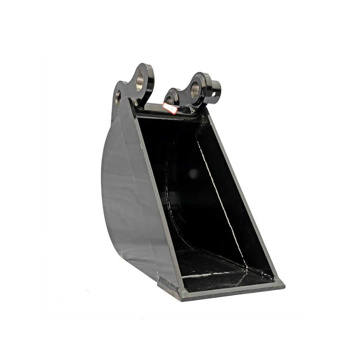 No Teeth Mini Excavator Bucket, Flat Tooth Backhoe Attachment, Small Digger Buckets, for Excavators, Span: 90MM/3.54in, Hole Diameter: 25MM/0.98in, Center Wheelbase: 90MM/3.54in (20cm/7.87in)