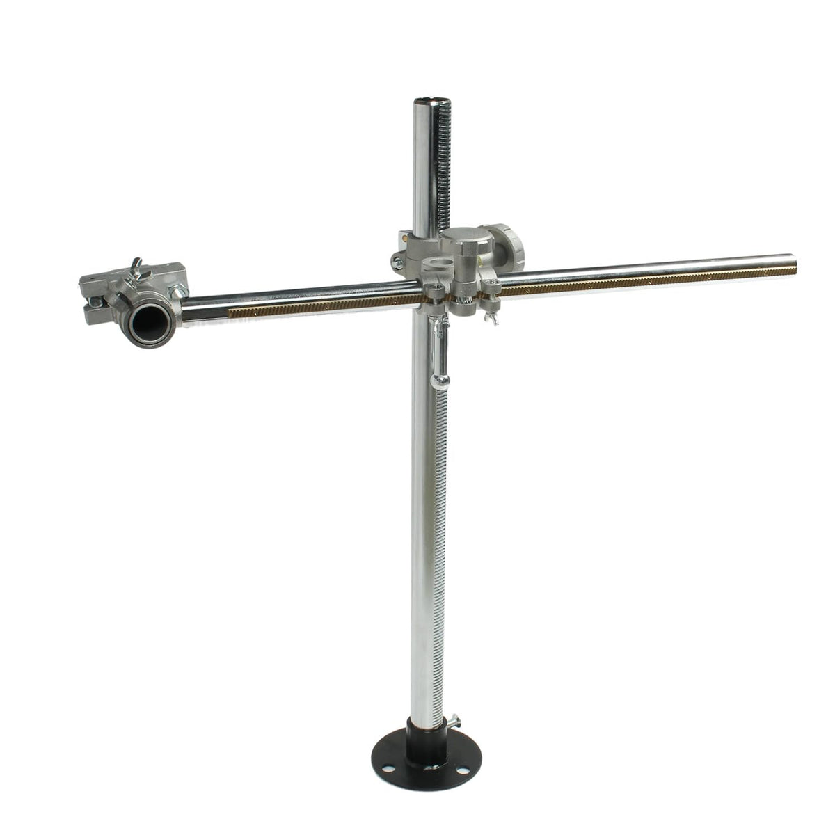 Welding Torch Holder Support Mig Tig Gun Holder WIth V-Clamp Mountings for Gas Torch Cutting Machine, Positioner Turntable, Horizontal Bar 500mm(19.68in), Vertical Bar 600mm(26.6in)