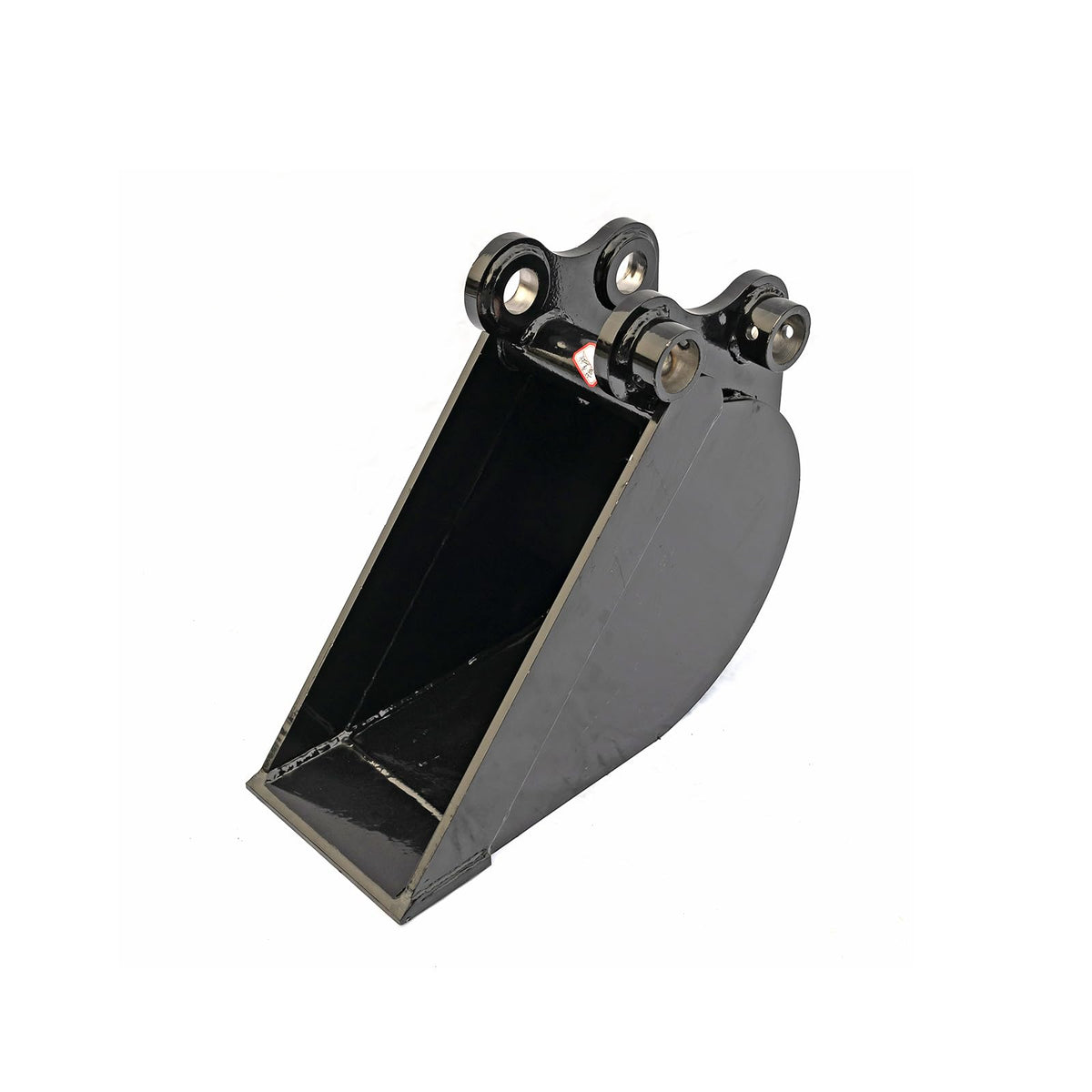 No Teeth Mini Excavator Bucket, Flat Tooth Backhoe Attachment, Small Digger Buckets, for Excavators, Span: 90MM/3.54in, Hole Diameter: 25MM/0.98in, Center Wheelbase: 90MM/3.54in (20cm/7.87in)