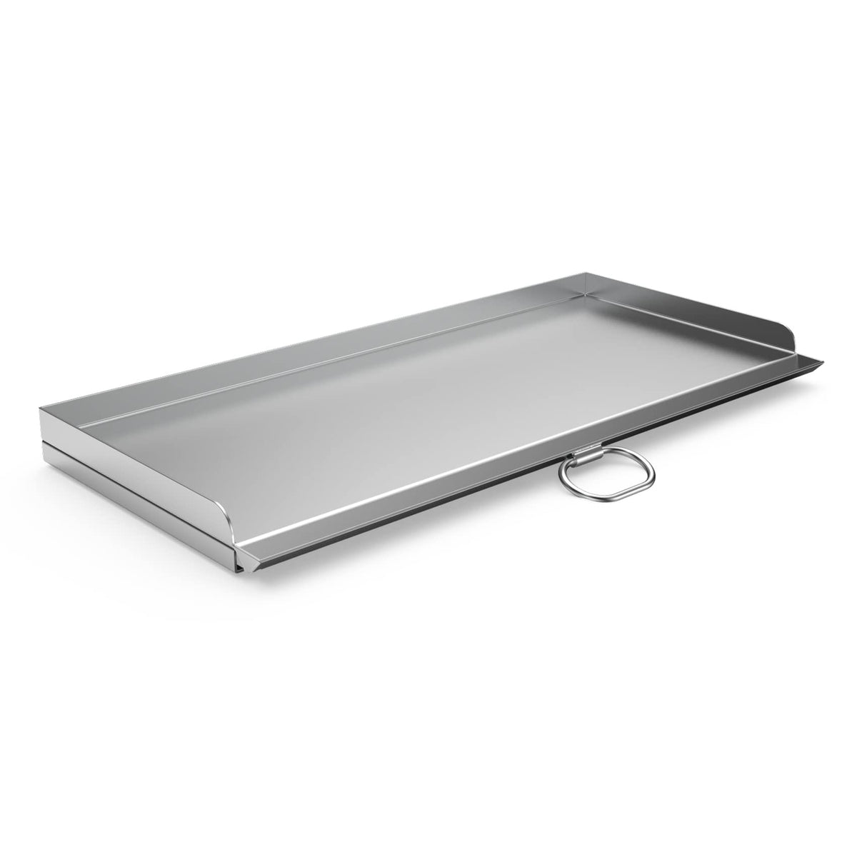 Stanbroil Cast Stainless Steel Replacement Cooking Griddle with Handle for Camp Chef SG60, Fits Camp Chef 14” 2 Burner Stove Cooking System and Other Similar Grills