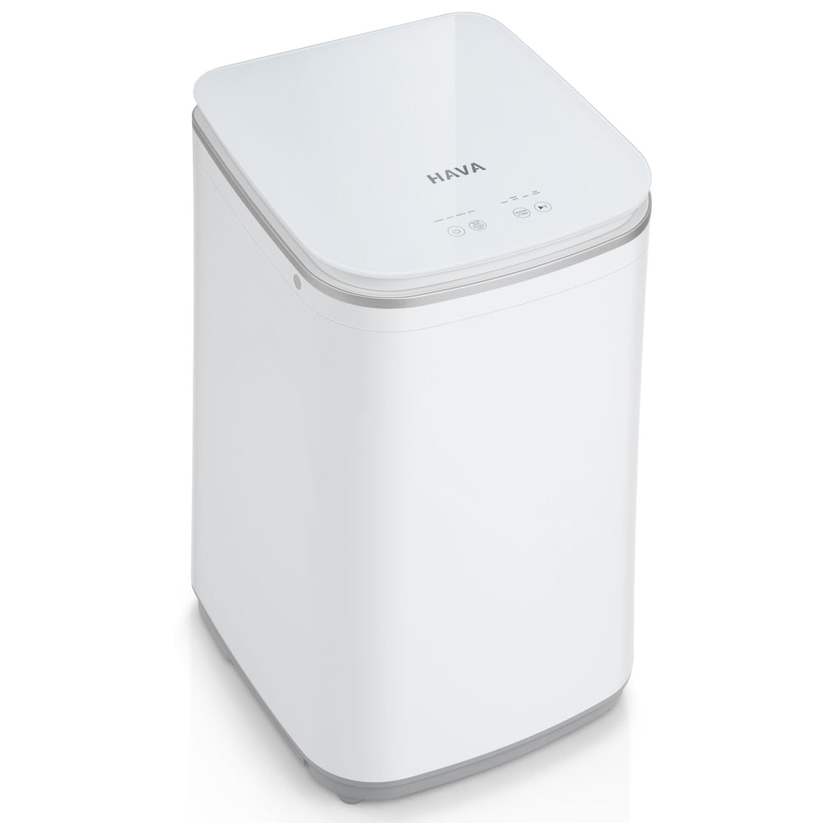 HAVA Portable Washing Machine, 0.8 Cu. Ft. Capacity Mini Washer & Spin Dryer, Fully Automatic with 8 Wash Programs, Hot Wash Options & Upward Drainage, Space Saving for Apartments, Dorms, and RVs