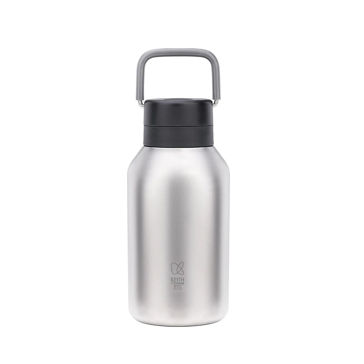 KEITH Titanium Vacuum Insulated Water Bottle, 30.43 fl oz (900 ml), Lightweight Large Capacity Double Walled Hot Travel Flask for Outdoor Camping (Ti3105)