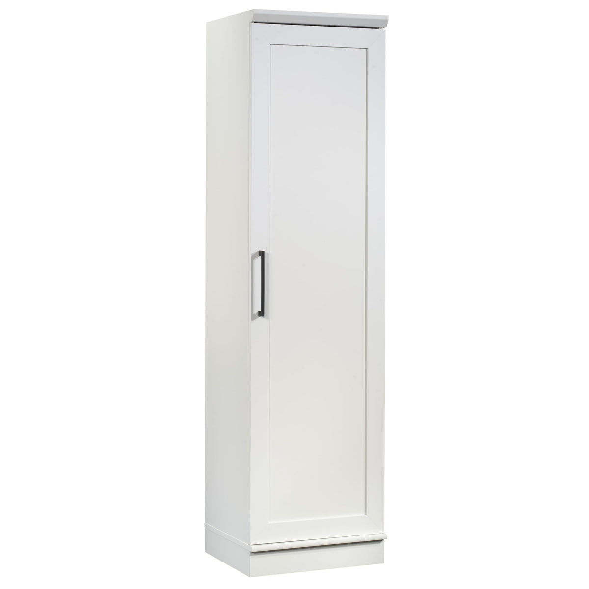 Sauder HomePlus Narrow Pantry Storage Cabinet Slim Single Door with Adjustable Shelves, Kitchen Storage Cabinet, in Soft White