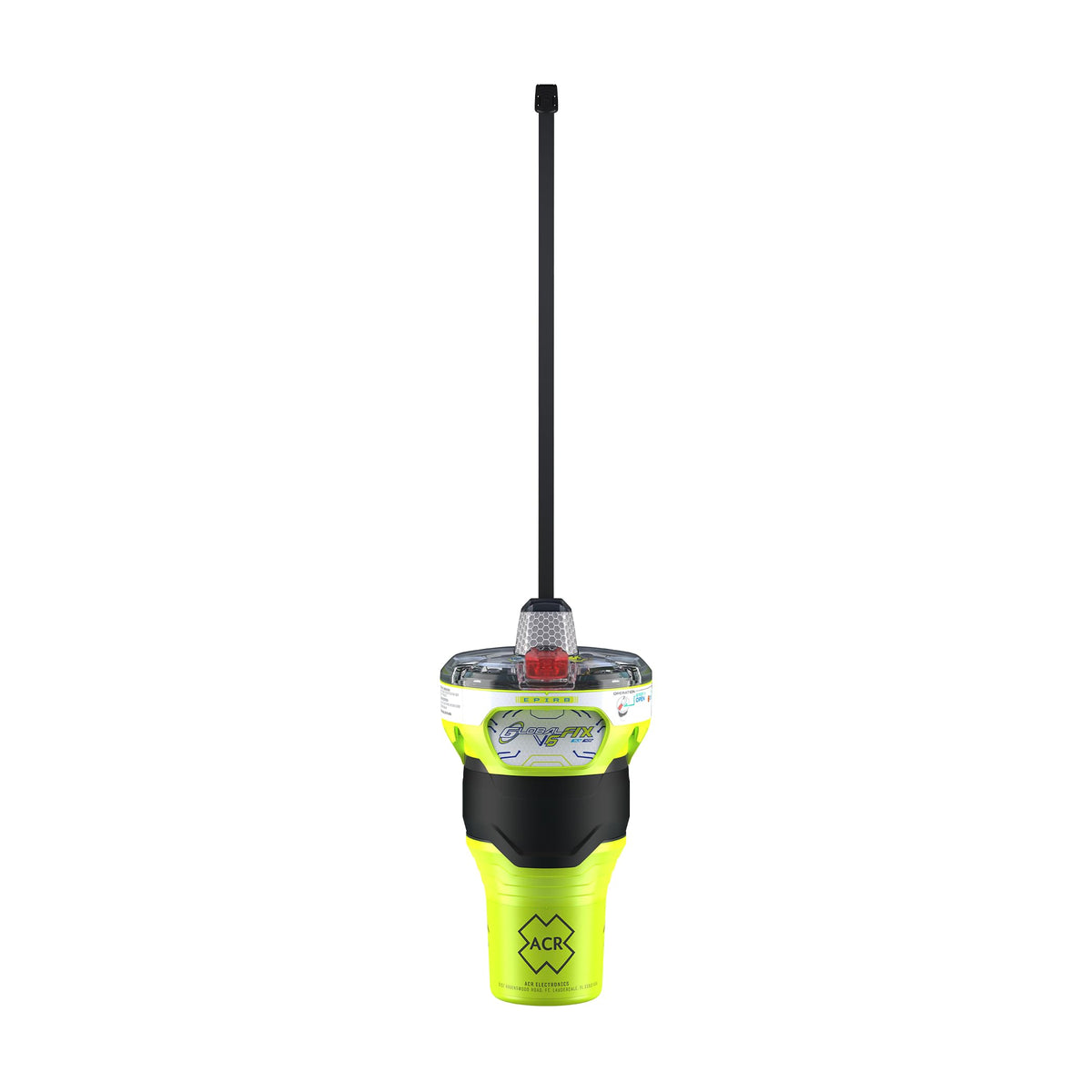 ACR GLOBALFIX V6 GPS EPIRB SOS, Global Coverage, Return Link Service & Mobile App - CAT 2 Manual Release Bracket (2854) - Global Satellite Emergency Signaling for Search & Rescue,10 Year Battery Life