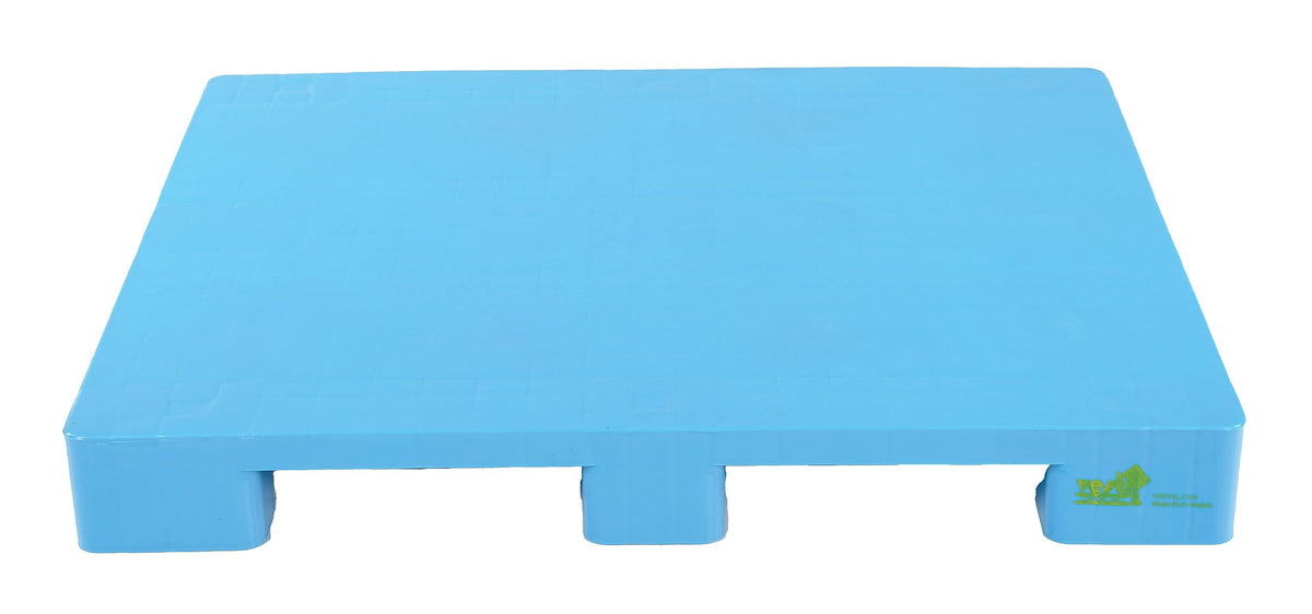 Vestil PLPS-4840-9L High Density Polyethylene Hygienic Rackable Pallet/Skid 39 In. x 46-7/8 In. x 5-1/2 In. 8,800 Lb. Floor Capacity Blue