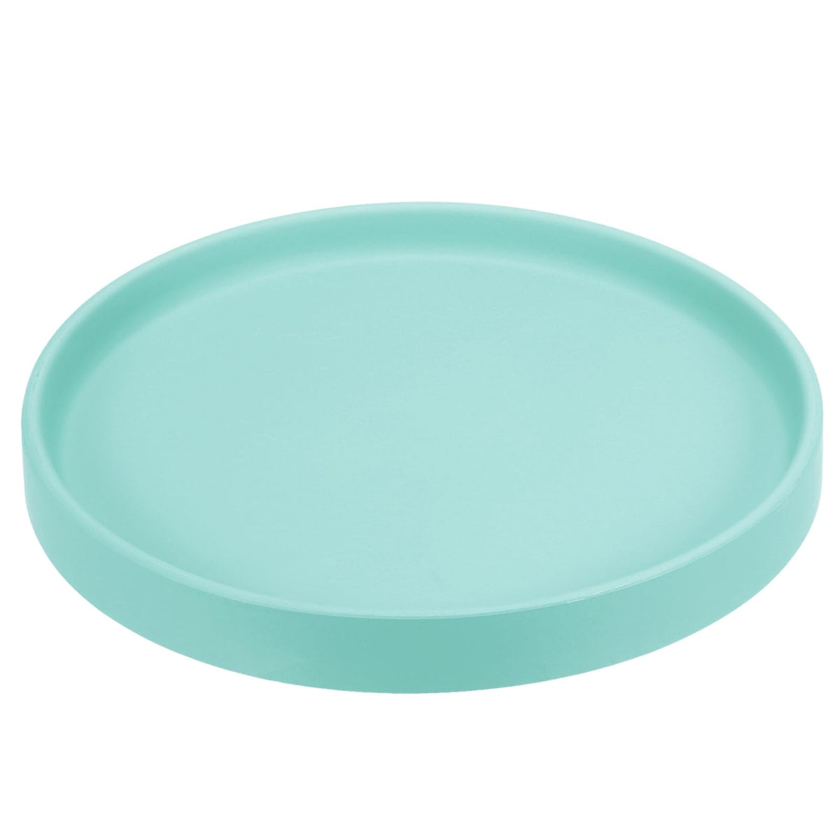 PATIKIL 7.7 Inch Round Ceramic Plant Saucer, Plant Saucer Tray Flower Planter Drip Tray for Indoors Outdoors Patio Balcony, Turquoise