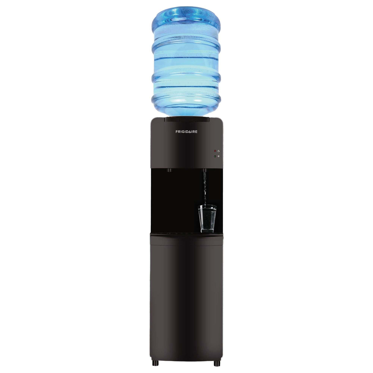 Frigidaire EFWC498 - Top Loading Cooler Dispenser -Hot & Cold Water - Child Safety Lock - Innovative Slim & Sleek Design, Holds 3 or 5 Gallon Bottles - Black