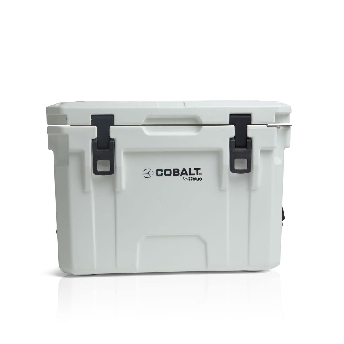Cobalt 25 Quart Roto-Molded Super Ice Cooler | Large Ice Chest Holds Ice Up to 3 Days | (White)