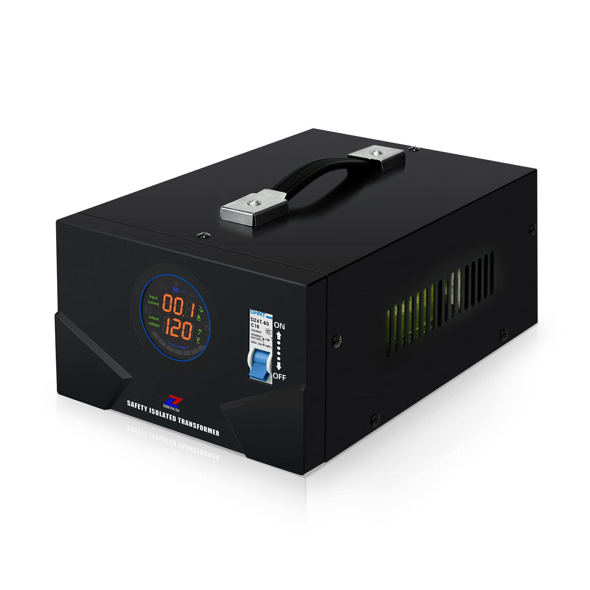 ZHENGXI Isolation Transformer 120V to 120V, 1000W Transformer Voltage Converter, 2 Output Sockets