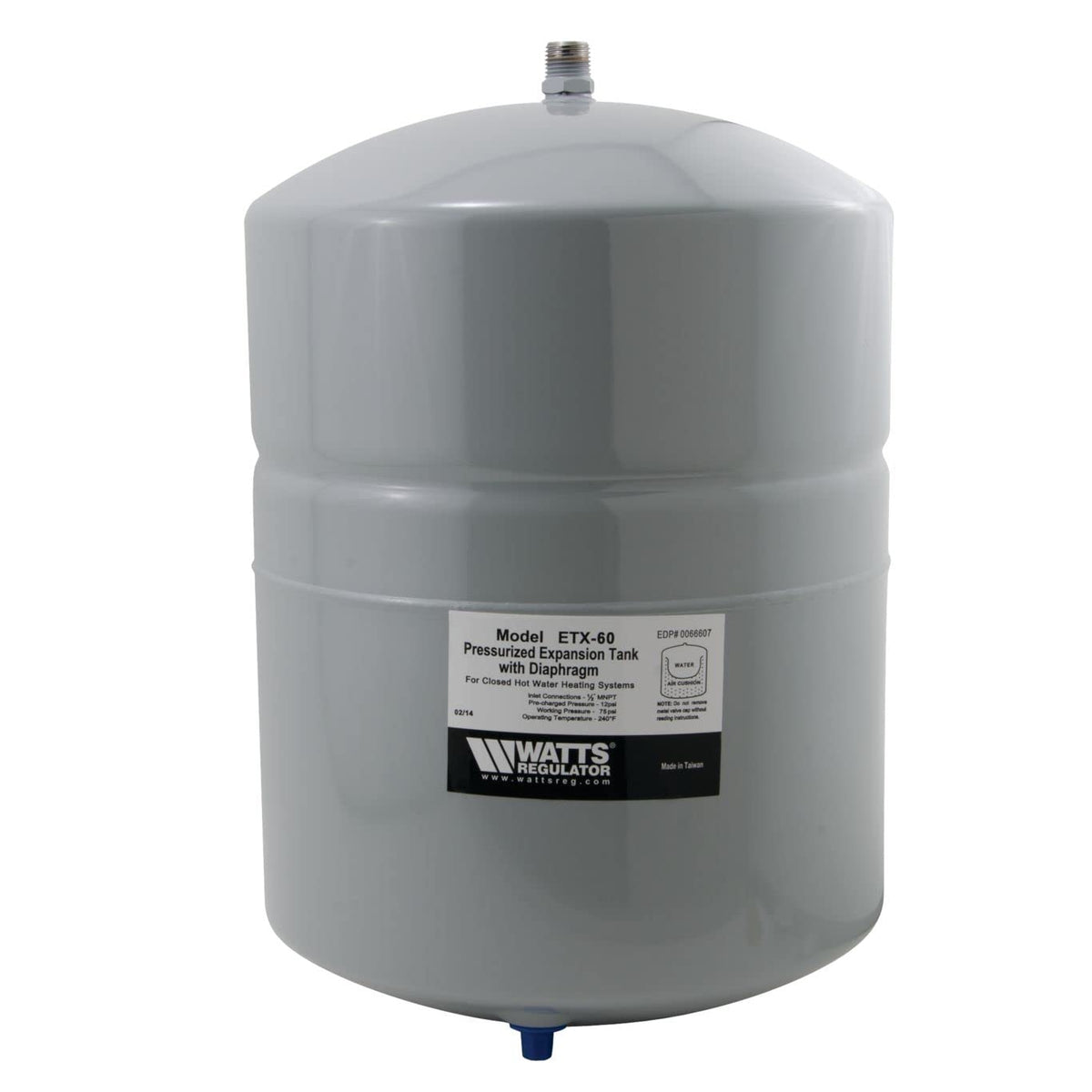 Watts ETX-90 6-Gallon Non- Potable Expansion Tank for Closed-Loop Systems