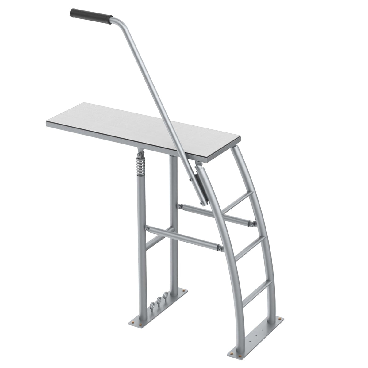 THOOUM 41.3" Dock/Boat/Deck Diving Board Platform with Hand Rail, Heavy Duty Boarding Platform with Foam Pad Surface for Diving