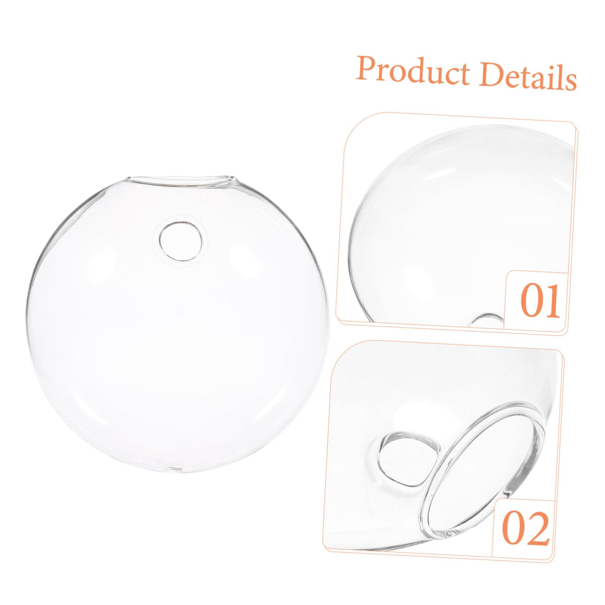 HAKIDZEL 2pcs Wall Hanging Glass Terrarium Holders Transparent Hydroponic Vases for Flowers Space-Saving Glass Bottles for Indoor Outdoor Plant Display Home Decor