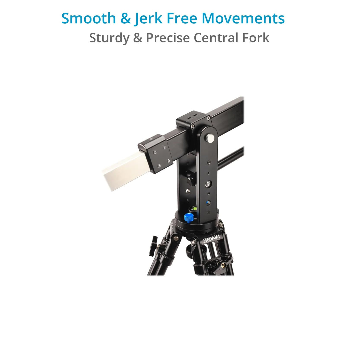 Proaim 7' Wave-2 Jib Crane for Camera, Gimbals & Pan Tilt Heads. for 75mm/100mm Fluid Heads. Payload up to 25kg / 55lb. Telescopic Design. 360° Panning Range (P-WV-2)