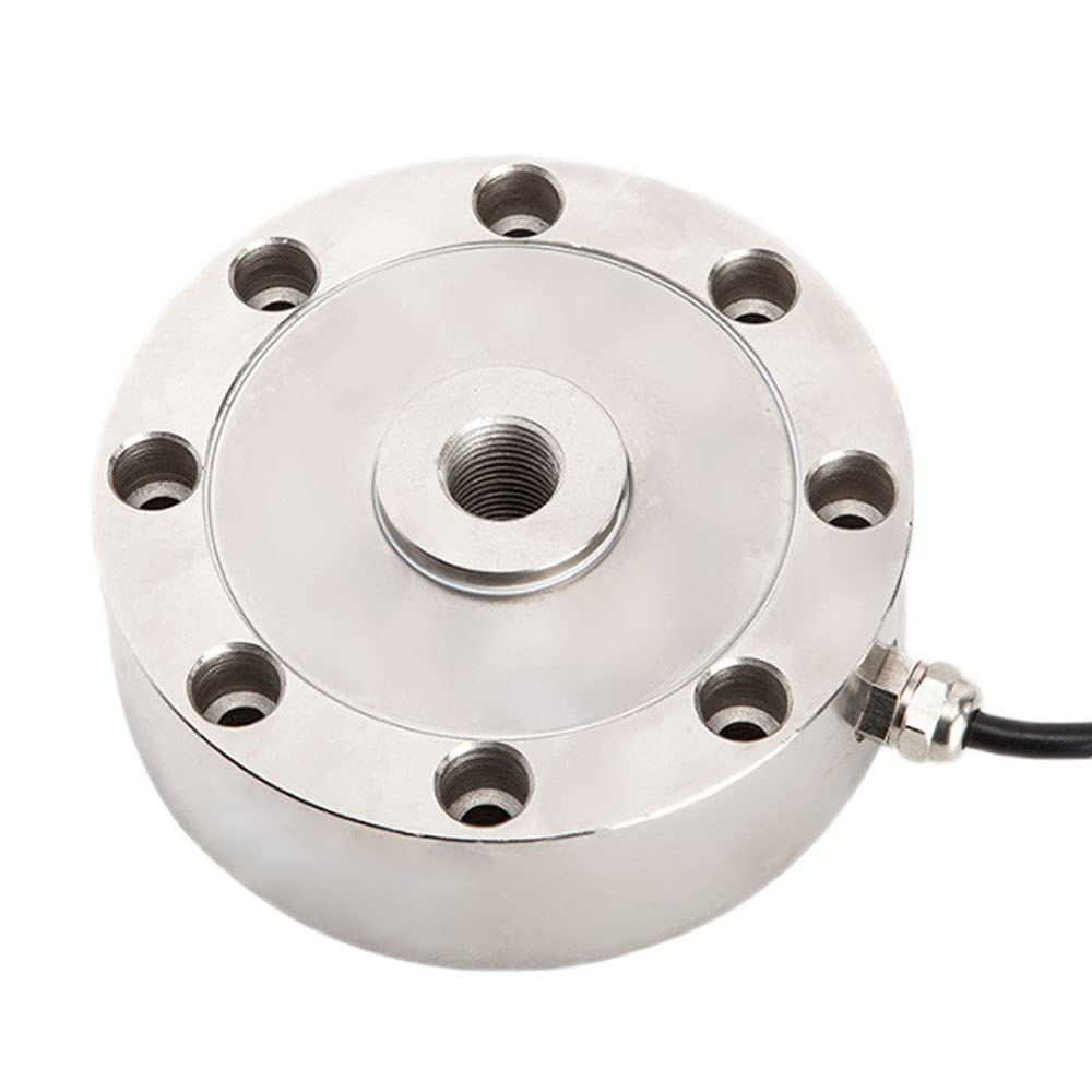 ATO Tension and Compression Load Cell Pancake Circular 2000kg Load Cell, Low Profile, High-Precision 2 ton Strain Gauge for Platform Scale, Truck Scale, Rail Weighbridge