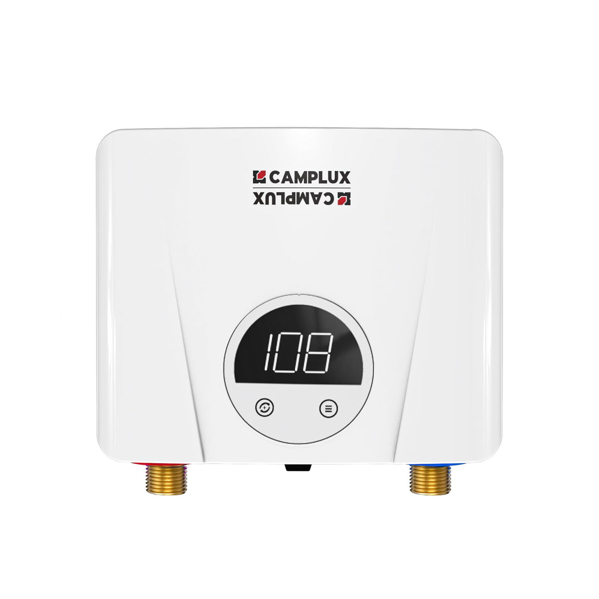 CAMPLUX Tankless Water Heater Electric 120V, 3500W Point of Use Instant Hot Water Heater, Save Space for Sink Wall Mounted LED Digital Display CSA Certified