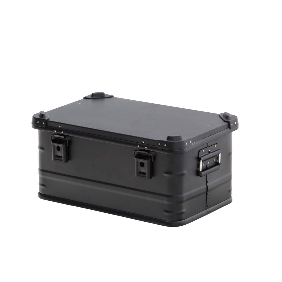 Overland Vehicle Systems Aluminum Box Storage 53QT - Universal Purpose - Heavy Duty Foldable Handles - Heavy Duty Nylon Interior Straps - Boxes are Stackable