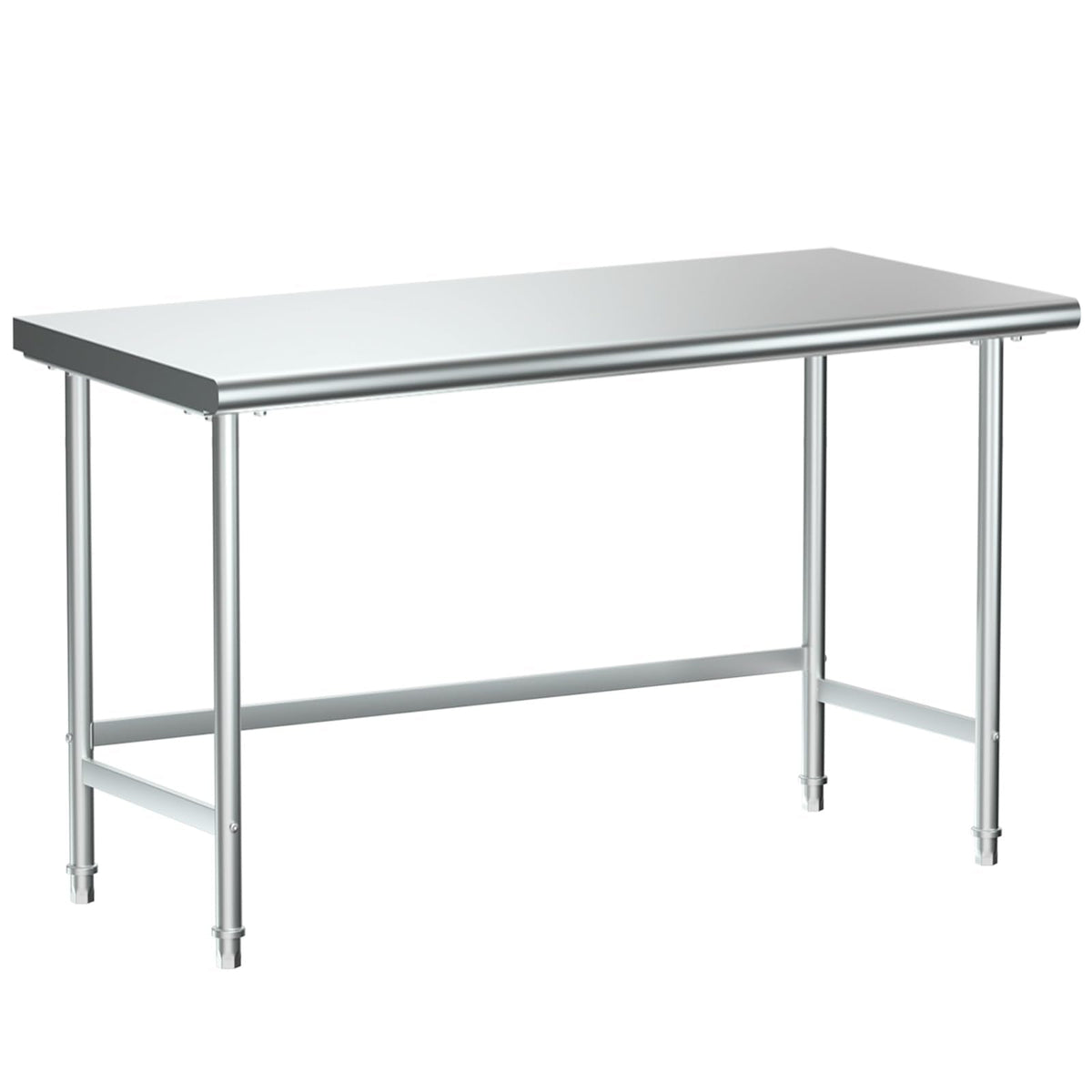Treshin Stainless Steel Work Table Open Base 24" X 60", Commercial Heavy Duty Prep Table for Kitchen, Restaurant, Home, Hotel, Laundry