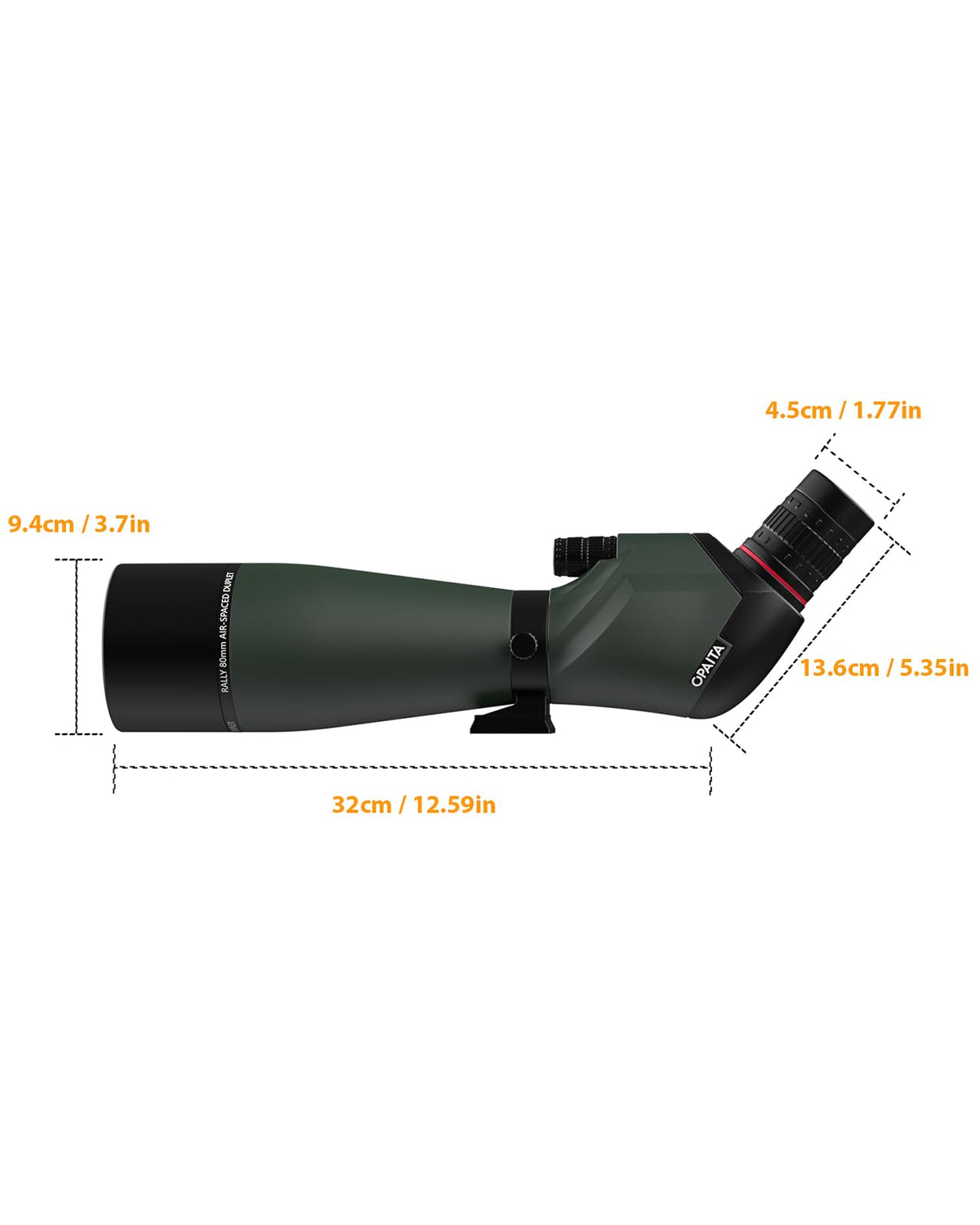 opaita 25-75X80 Spotting Scope for Shooting Hunting - Spotter Scopes with Tripod Phone Adapter Waterproof HD Scope for Target Shooting Bird Watching - Gifts for Men