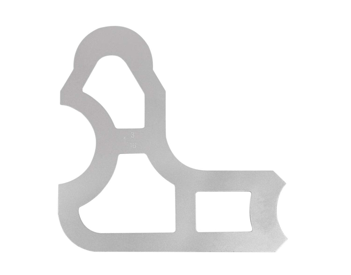 Accusize Industrial Tools 8 Pc Radius Gauge Set 1-1/16'' to 1-1/2'' Gauges without Holder, 3602-5023