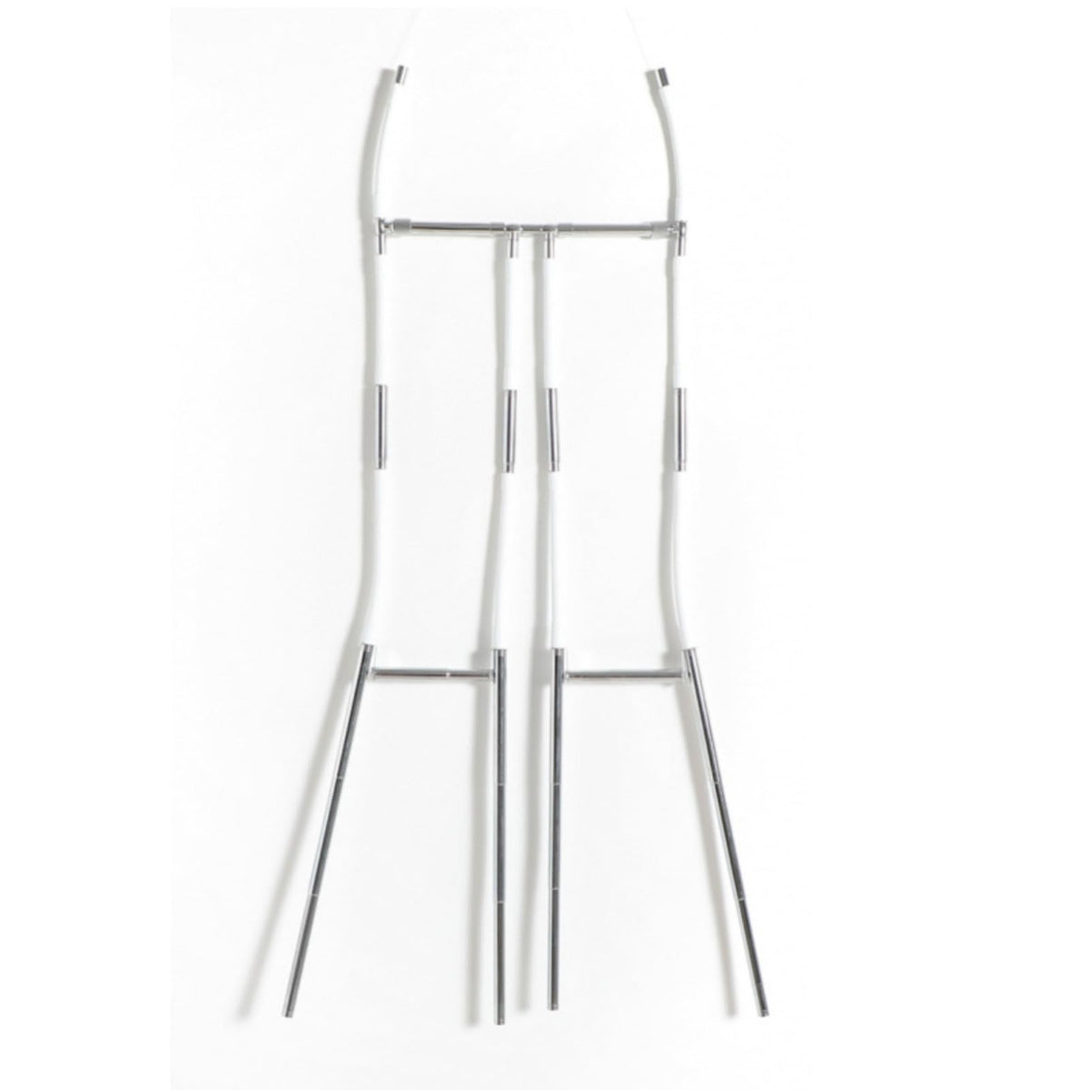 RLXROM Adjustable Metal Mannequin Torso Hanger Foldable Lightweight Body Display Rack for Retail Boutique Clothing Photography and Home Use