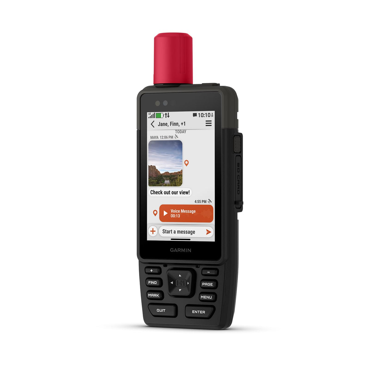 Garmin® GPSMAP® H1i Plus, Premium GPS Handheld Navigator with inReach® Plus Technology to Share Texts, Photos, Voice Memos and SOS Off-Grid, Touchscreen and Buttons, Long Battery Life, Preloaded Maps