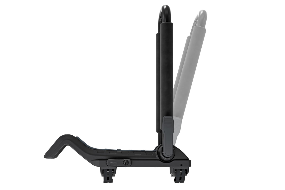 Thule Hull-a-Port XTR - Kayak j-Style roof Rack - Carry up to 2 Kayaks - Folds Flat - Pre-Assembled - Locks to roof Rack - Universal mounting up to 80.5mm Wide Load Bars