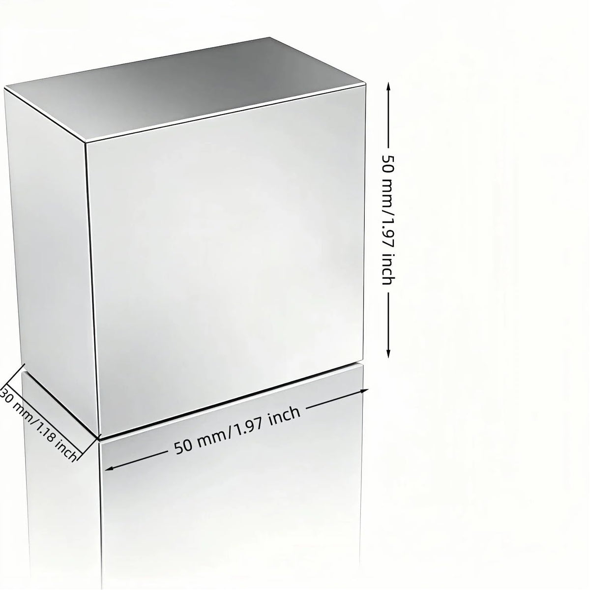 AOMAG® Rare Earth Neodymium N52 Bar Block Rectangular Magnet 50 x 50 x 30mm