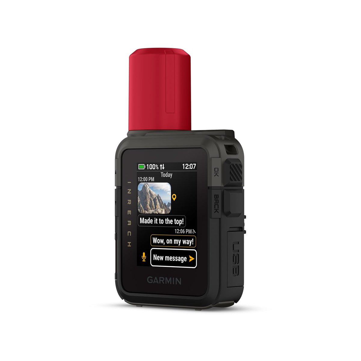 Garmin inReach® Mini 3 Plus, Rugged Global Satellite Communicator with Touchscreen Texting, Photo & Voice Messaging, Emergency SOS Messages & Battery Up to 350 Hours with 10-min inReach® Tracking