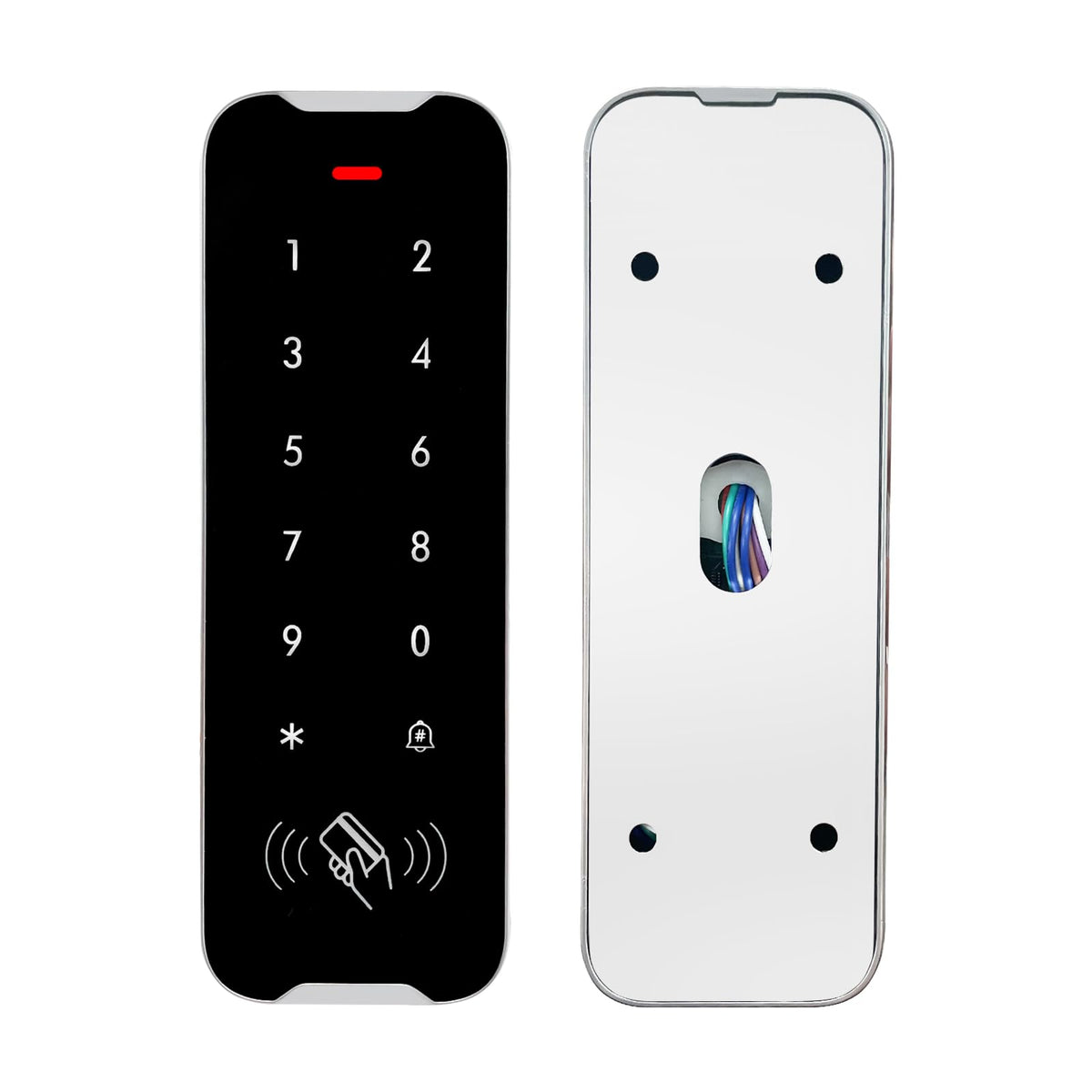 Door Access Control Kit, RFID Keypad, 600LB Magnetic Lock Set, Exit Button, Doorbell, Power Supply Controller, 10 RFID Key Fobs (XC50-280kg-Kit)