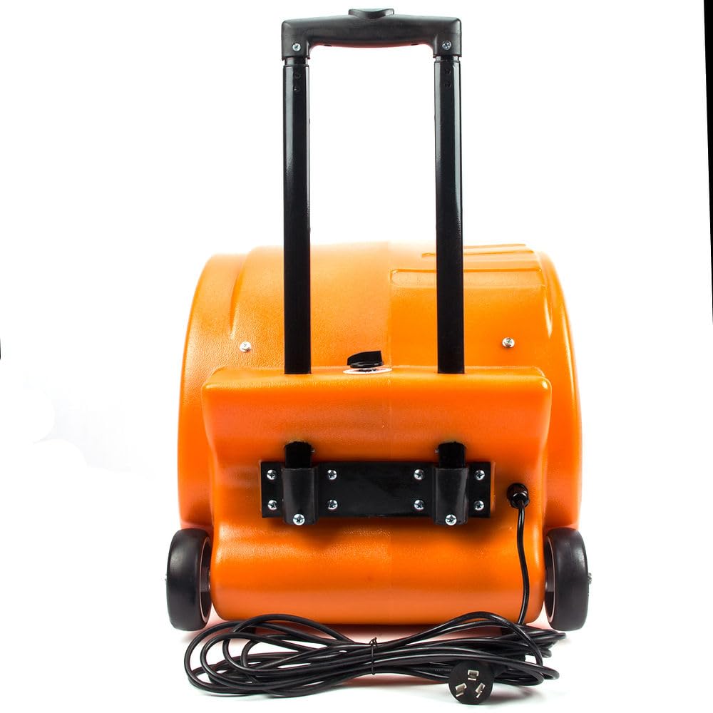 SUNMAX RT900A 3-Speed Air Mover 1.3HP 5000 CFM Powerful Floor Blower Carpet Dryers Janitoral Floor Dryer with Telescopic Handle, Wheels