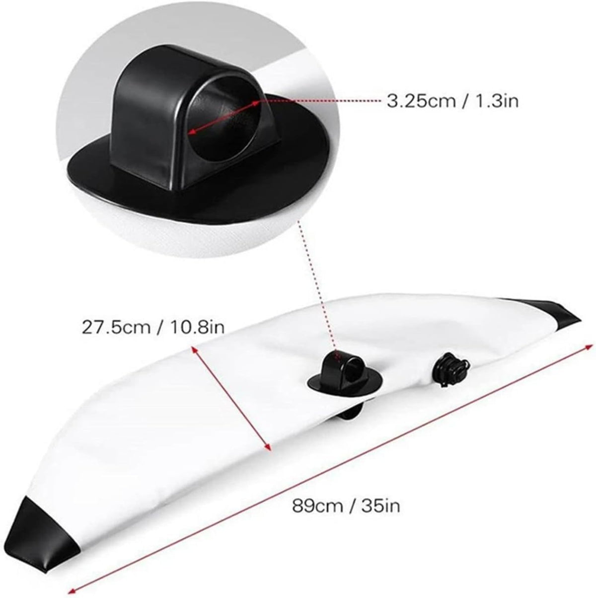 DAUERHAFT Inflatable Kayak Stabilizer , Kayak Outrigger Kit , PVC Canoe Accessories for Kayak Outrigger , Inflatable Boat for Kayak Outdoor